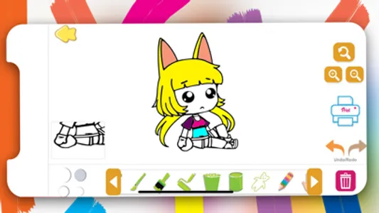 Gasha Coloring Book Chibi screenshot 0