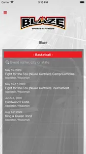 Blaze Events screenshot 0