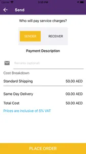 Urgent Delivery App screenshot 2