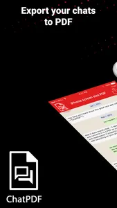 ChatPDF Export messages to PDF screenshot 0