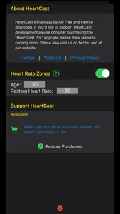 HeartCast: Heart Rate Monitor screenshot 2