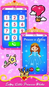 Pink Princess Learning Phone screenshot 0