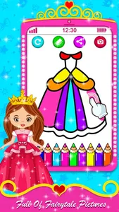 Pink Princess Learning Phone screenshot 1