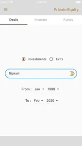 PE-VC Deals Database screenshot 0