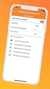 MORO Cotton Calculator screenshot 8