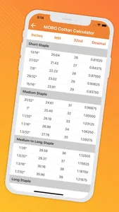 MORO Cotton Calculator screenshot 9