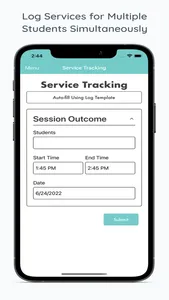 Special Education Service Logs screenshot 2