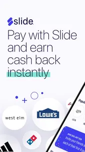 Slide - Pay & Earn Cash Back screenshot 0