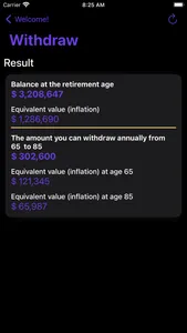 Retirement Calculator - Calc screenshot 2