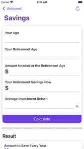 Retirement Calculator - Calc screenshot 3