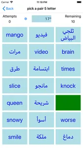 PickAPair Arabic - English screenshot 2