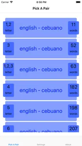 PickAPair Cebuano - English screenshot 0