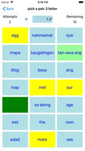 PickAPair Cebuano - English screenshot 1