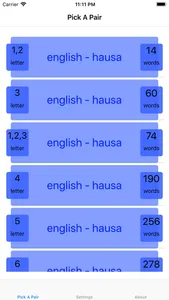 PickAPair Hausa - English screenshot 0