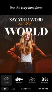 Text: Stylish fonts. Art story screenshot 0