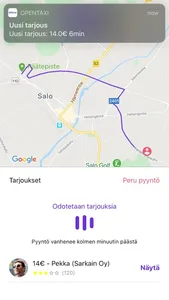 OpenTaxi - Tilaa taksi screenshot 1