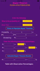 Bayes' Theorem Calculator screenshot 0