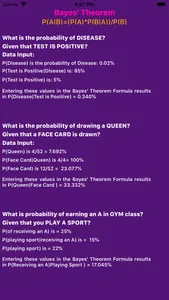 Bayes' Theorem Calculator screenshot 3
