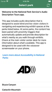 NPS Audio Description Tours screenshot 0