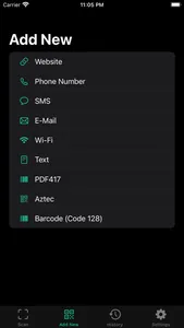 QR Code Reader, Generator screenshot 1