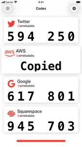 Codes Authenticator screenshot 0