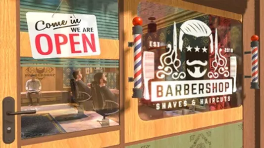 Barber Shop Hair Saloon Sim 3D screenshot 1