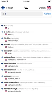 Finnish-English Dictionary screenshot 3