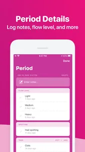 One Period Tracker & My Health screenshot 3