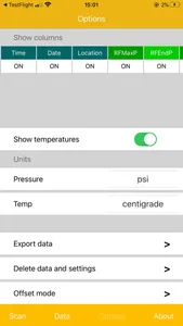 RaceSense Tyre Gauge screenshot 2