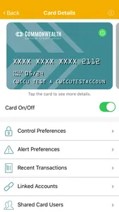 CommonWealth CardControl screenshot 2
