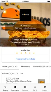 Anônimos Hamburgueria screenshot 1