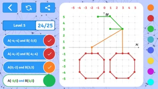 GeoBoard coordinates cartesian screenshot 4