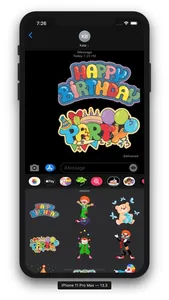 Birthday Emoji Sticker screenshot 0