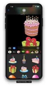 Birthday Emoji Sticker screenshot 1