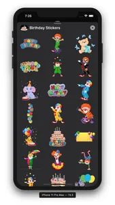 Birthday Emoji Sticker screenshot 4