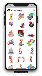 Birthday Emoji Sticker screenshot 7