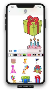 Birthday Emoji Sticker screenshot 8