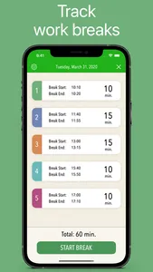 BreakTime - Work break timer screenshot 0