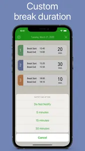 BreakTime - Work break timer screenshot 1