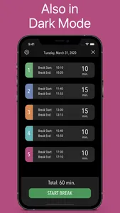 BreakTime - Work break timer screenshot 4