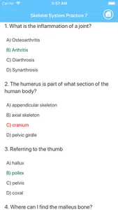 Learn Skeletal System screenshot 5