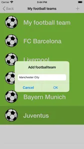 My Football Teams screenshot 2