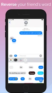 Yes No Reverse Stickers Maker screenshot 1