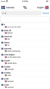 Icelandic-English Dictionary screenshot 3