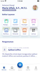 E-Office Keminves/BKPM screenshot 2