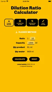 Dilution Ratio Calculator screenshot 1