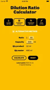 Dilution Ratio Calculator screenshot 2