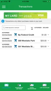 BPFCU Cards screenshot 2