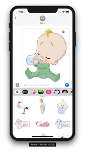 Baby Stickers & Emojis screenshot 3