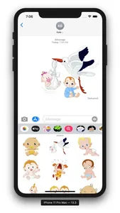 Baby Stickers & Emojis screenshot 4